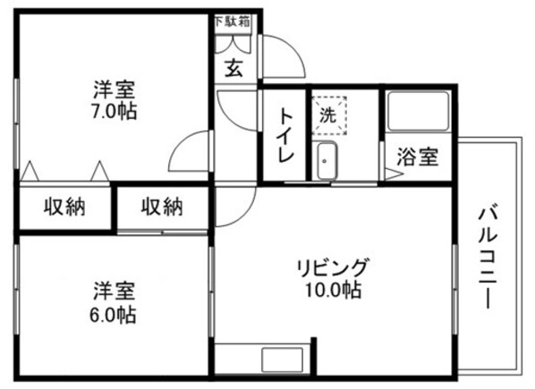 メゾン・ラ・コート　弐番館の物件間取画像